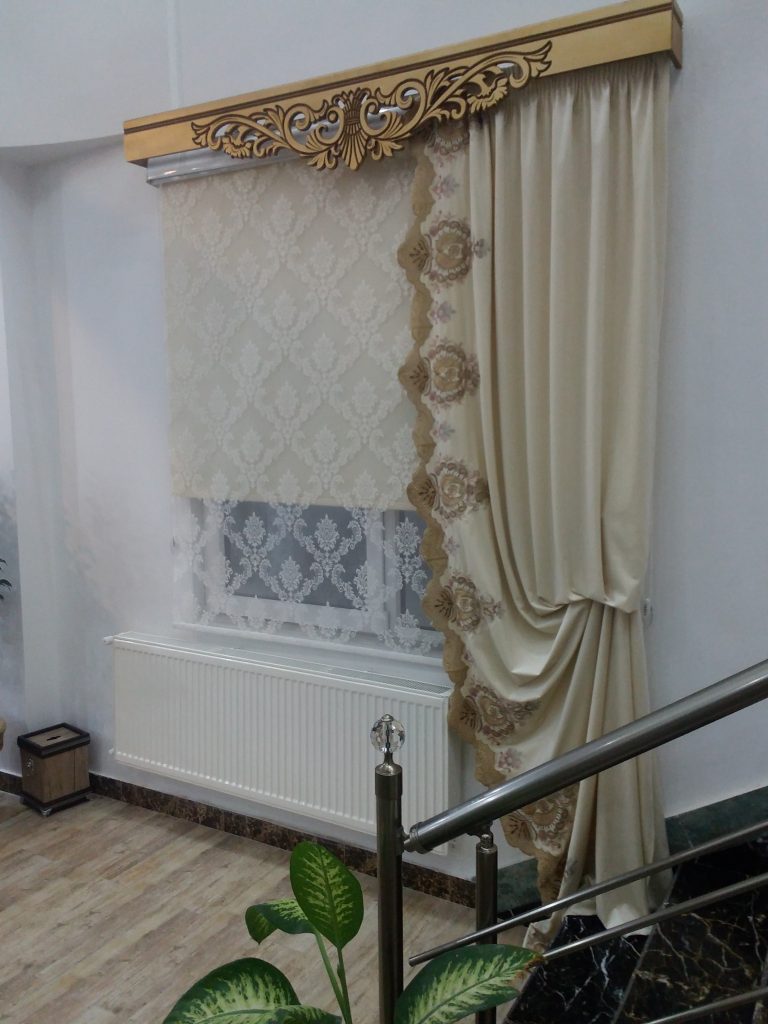 خرید اینترنتی پرده دبل اتاق خواب و پذیرایی و آشپزخانه مدل ویسکویت