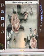 پرده زبرا تصویری آشپزخانه