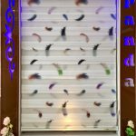 خرید اینترنتی پرده زبرا طرح پلیسه گلدار