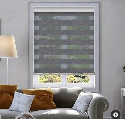 پرده زبرا طرح ساده