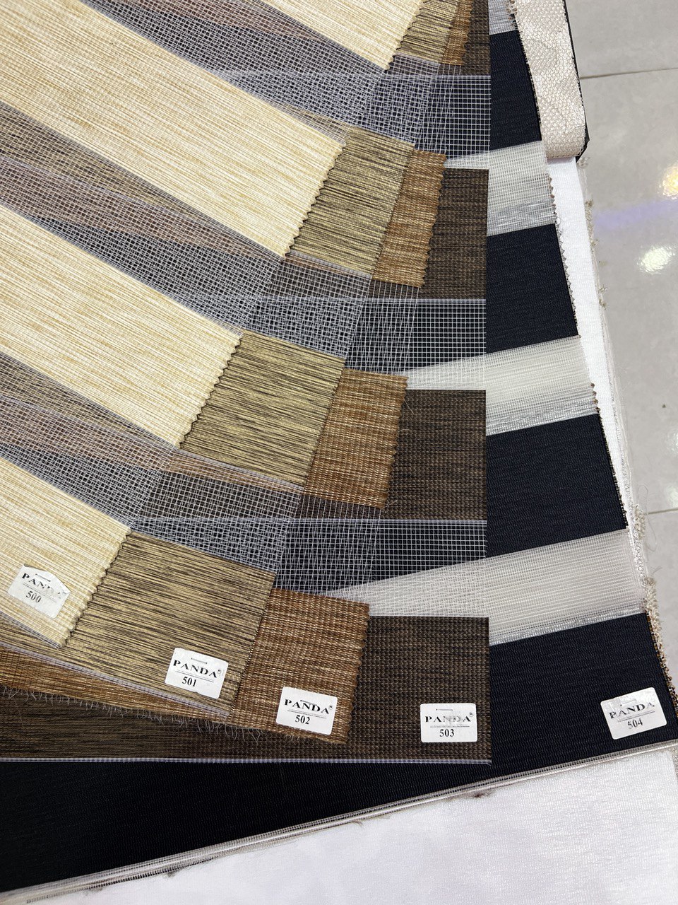 پرده زبرا طرح ساده